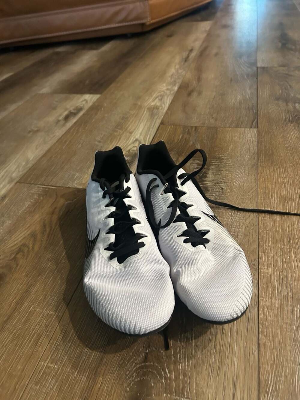 Nike Zoom Rival M 9 Track Shoes Size 13 White Black Spikes